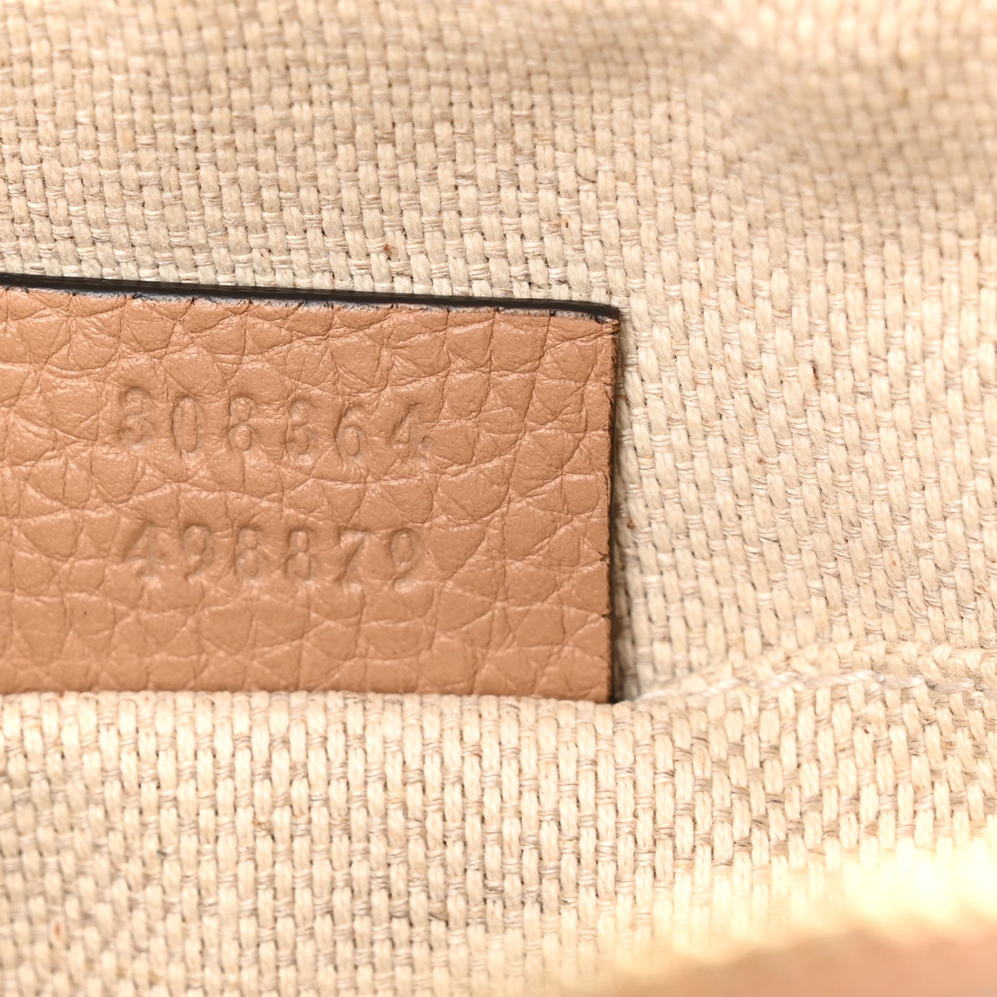 Pebbled Calfskin Small Soho Disco Bag Camelia