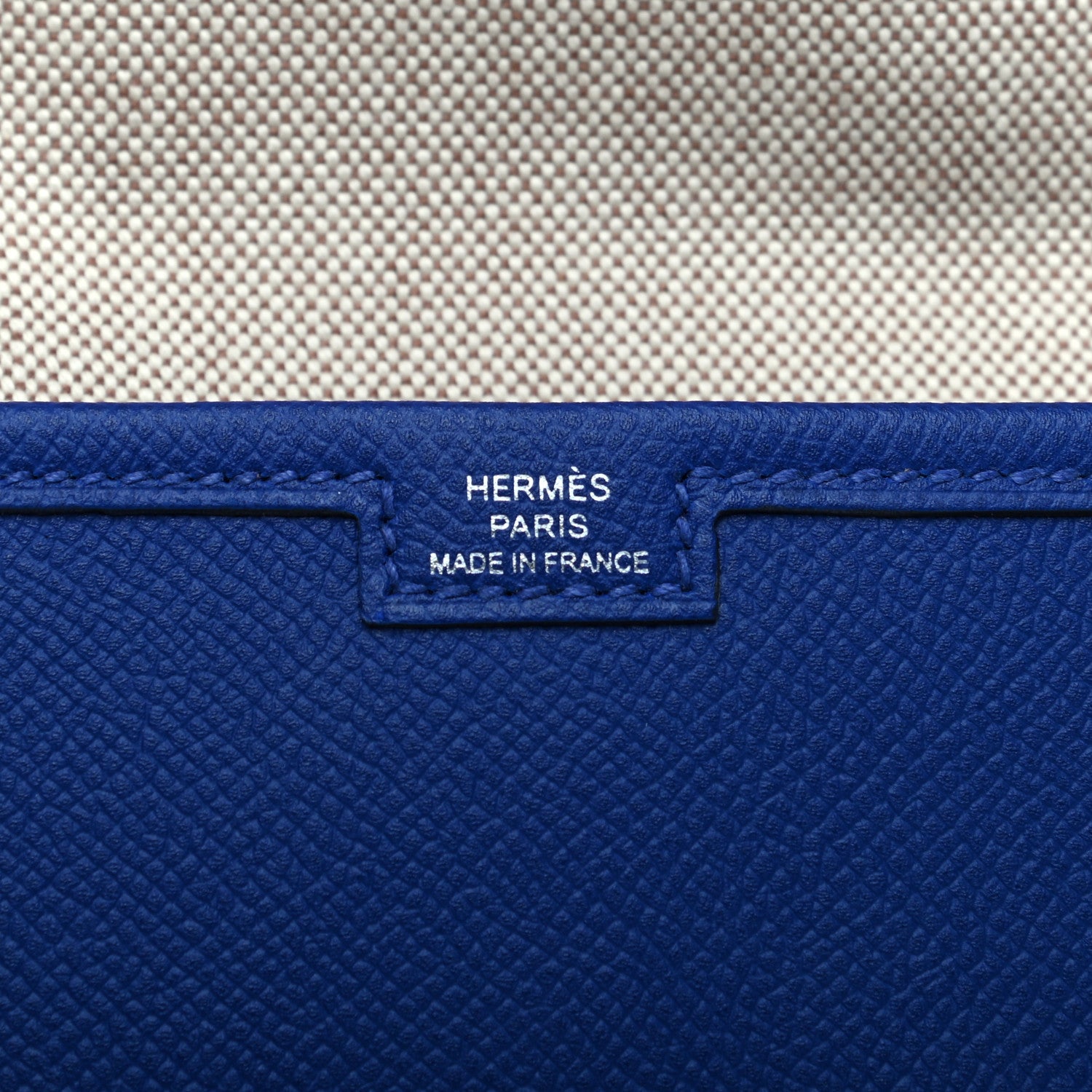 Hermes Epsom Jige PM Clutch Bleu Electrique 6 of 9