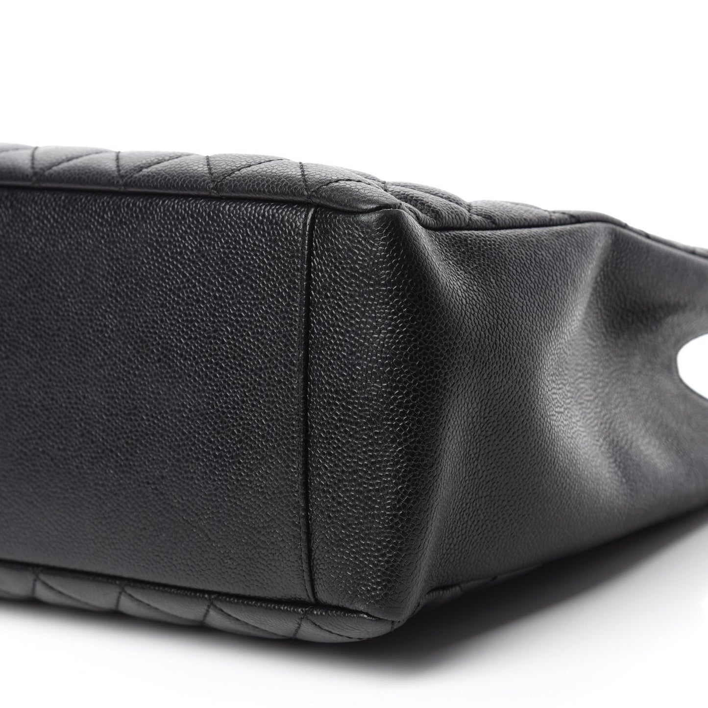 Caviar Quilted Grand Shopping Tote GST Black