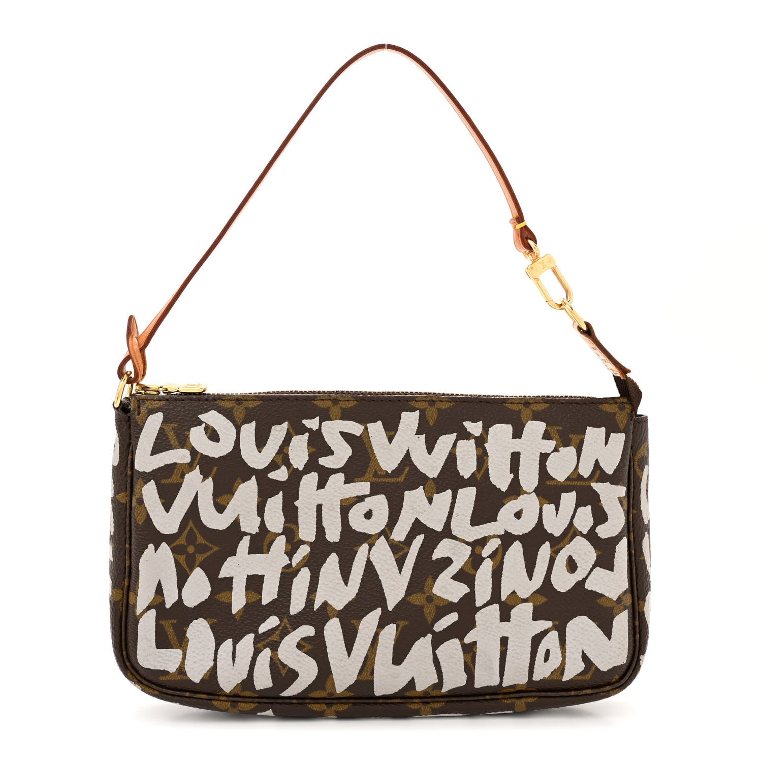 Louis Vuitton Monogram Graffiti Pochette Accessories Silver 1 of 10