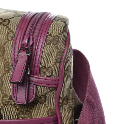 Gucci Monogram Margaux Calfskin Large Diaper Bag Beige Ebony Peonia Flower 9 of 17