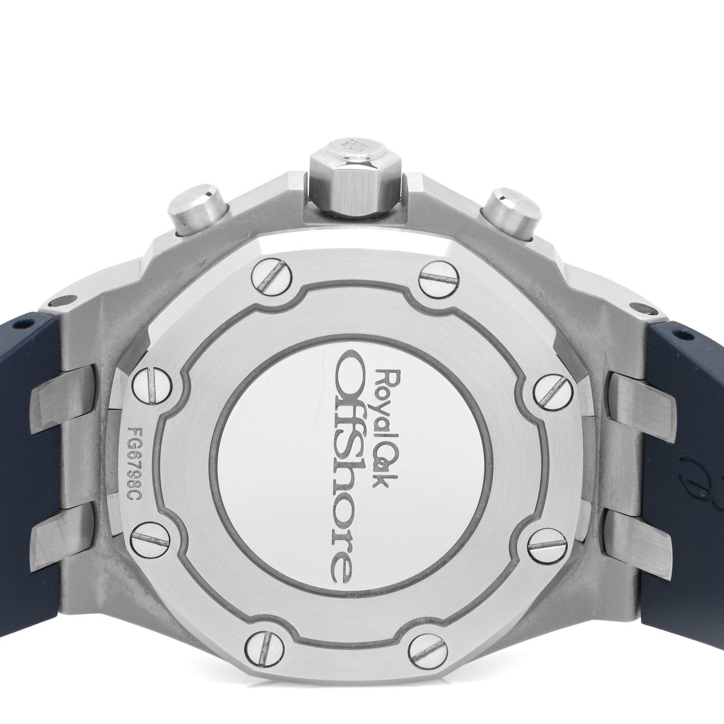Stainless Steel Rubber Diamond 37mm Royal Oak Offshore Chronograph Automatic Watch Blue 26231ST.ZZ.D027CA.01