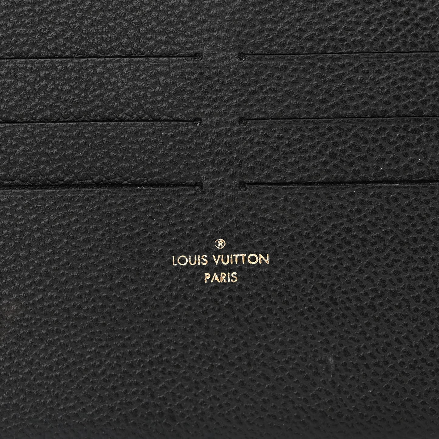 Calfskin Felicie Chain Wallet Card Holder Insert Black