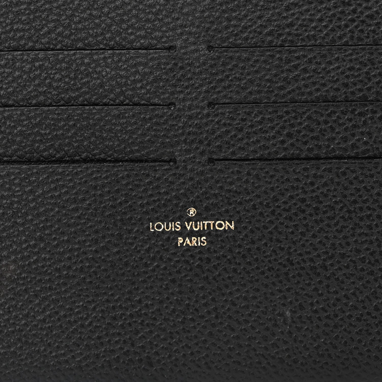 Louis Vuitton Calfskin Felicie Chain Wallet Card Holder Insert Black 6 of 6