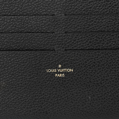 Louis Vuitton Calfskin Felicie Chain Wallet Card Holder Insert Black 6 of 6