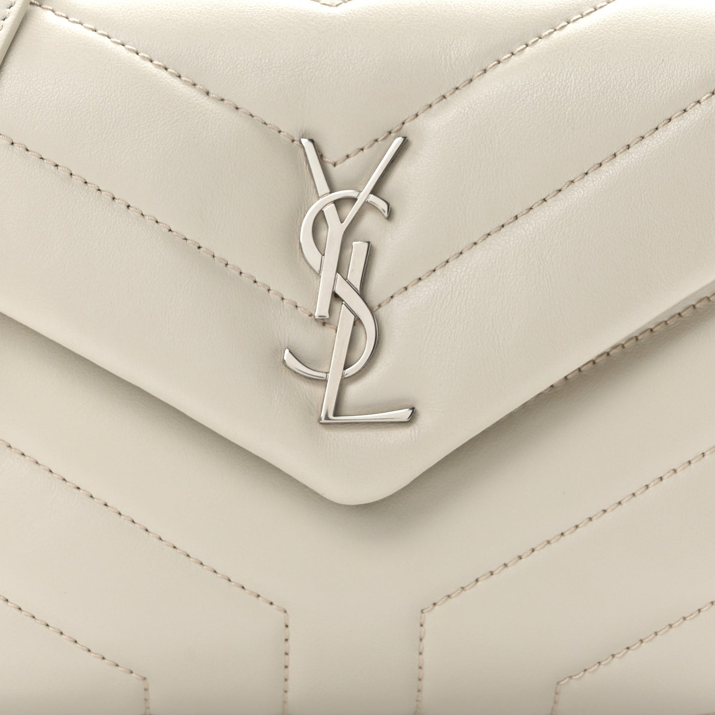 Calfskin Y Quilted Monogram Toy Loulou Crossbody Bag Crema Soft