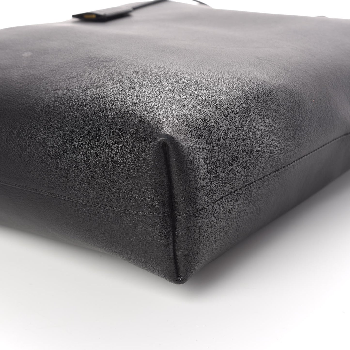 Calfskin Medium Shopping Tote Black