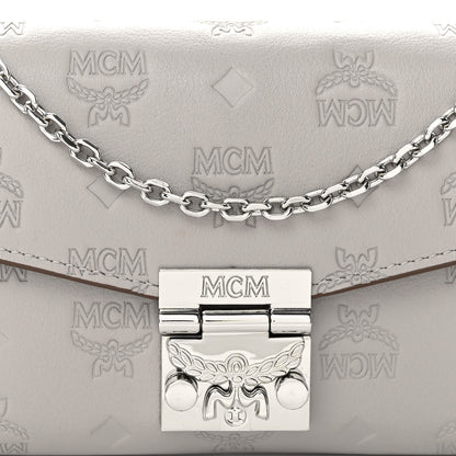 MCM Calfskin Ottomar Large Patricia Wallet On Chain Grey 7 of 10