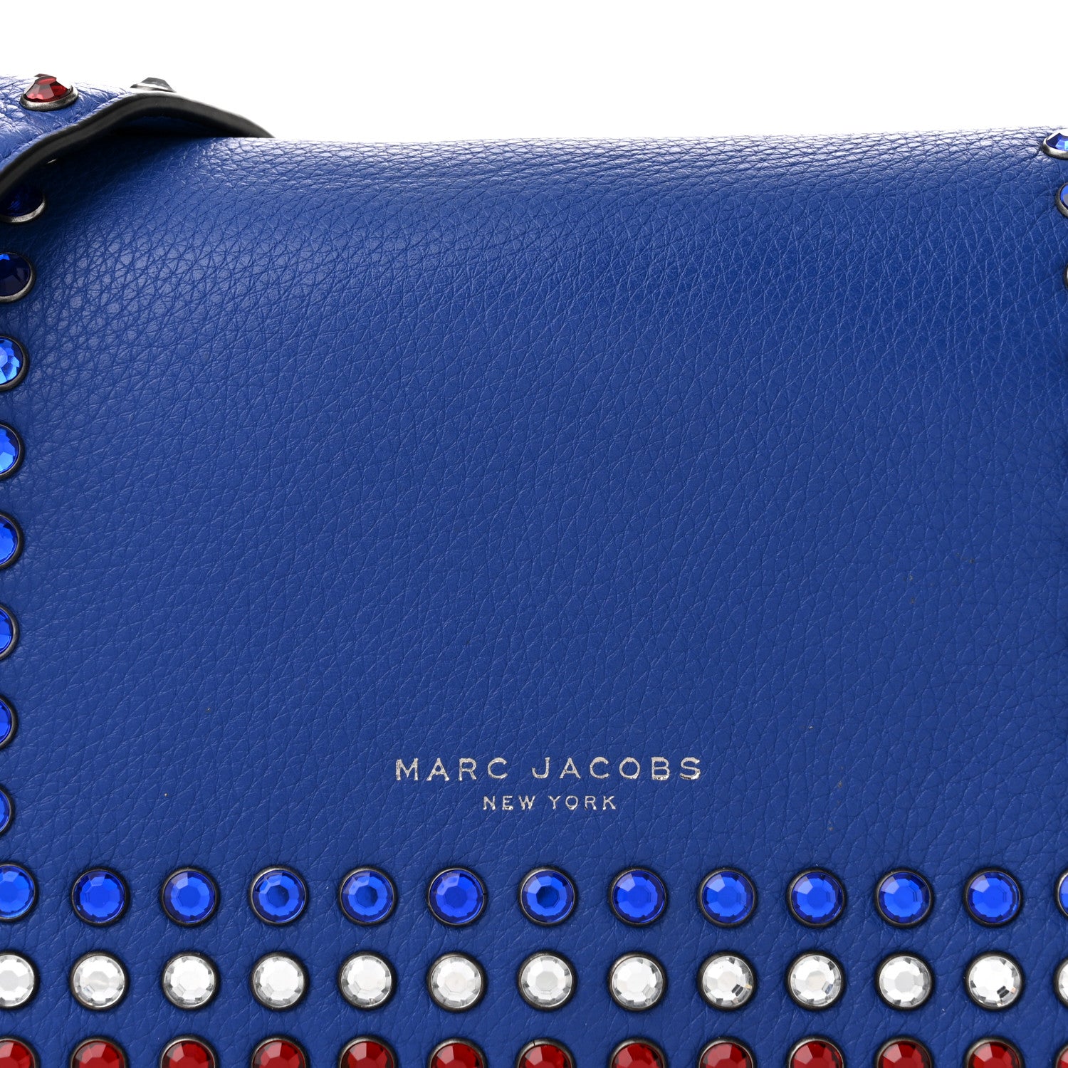 Marc Jacobs Calfskin Crystal Pretty Young Thing Crossbody Cobalt Blue 8 of 10