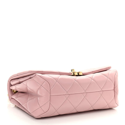 Chanel Lambskin Quilted Medium Color Match Flap Light Pink 3 of 10