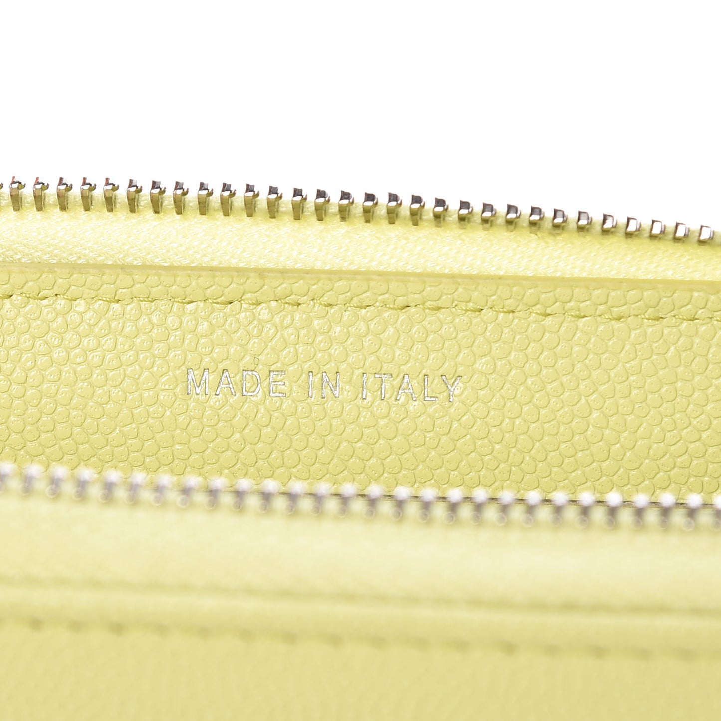 Caviar CC Medium Zip Around Wallet Light Pink Light Green