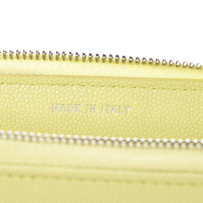 Chanel Caviar CC Medium Zip Around Wallet Light Pink Light Green 7 of 10