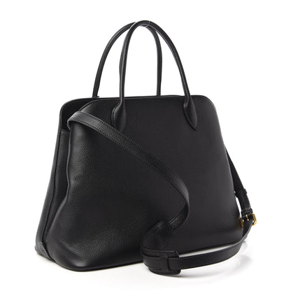 Prada Vitello Daino Tote Black 3 of 9