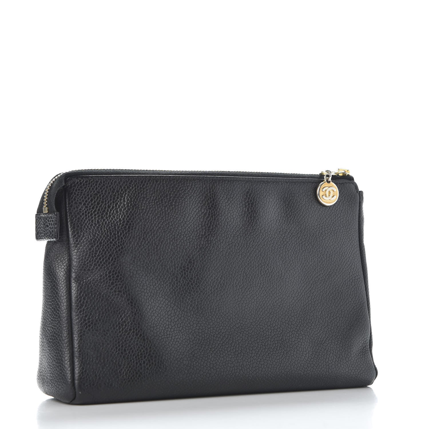 Chanel Caviar Timeless CC Cosmetic Pouch Black 2 of 10