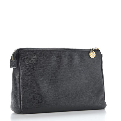 Chanel Caviar Timeless CC Cosmetic Pouch Black 2 of 10