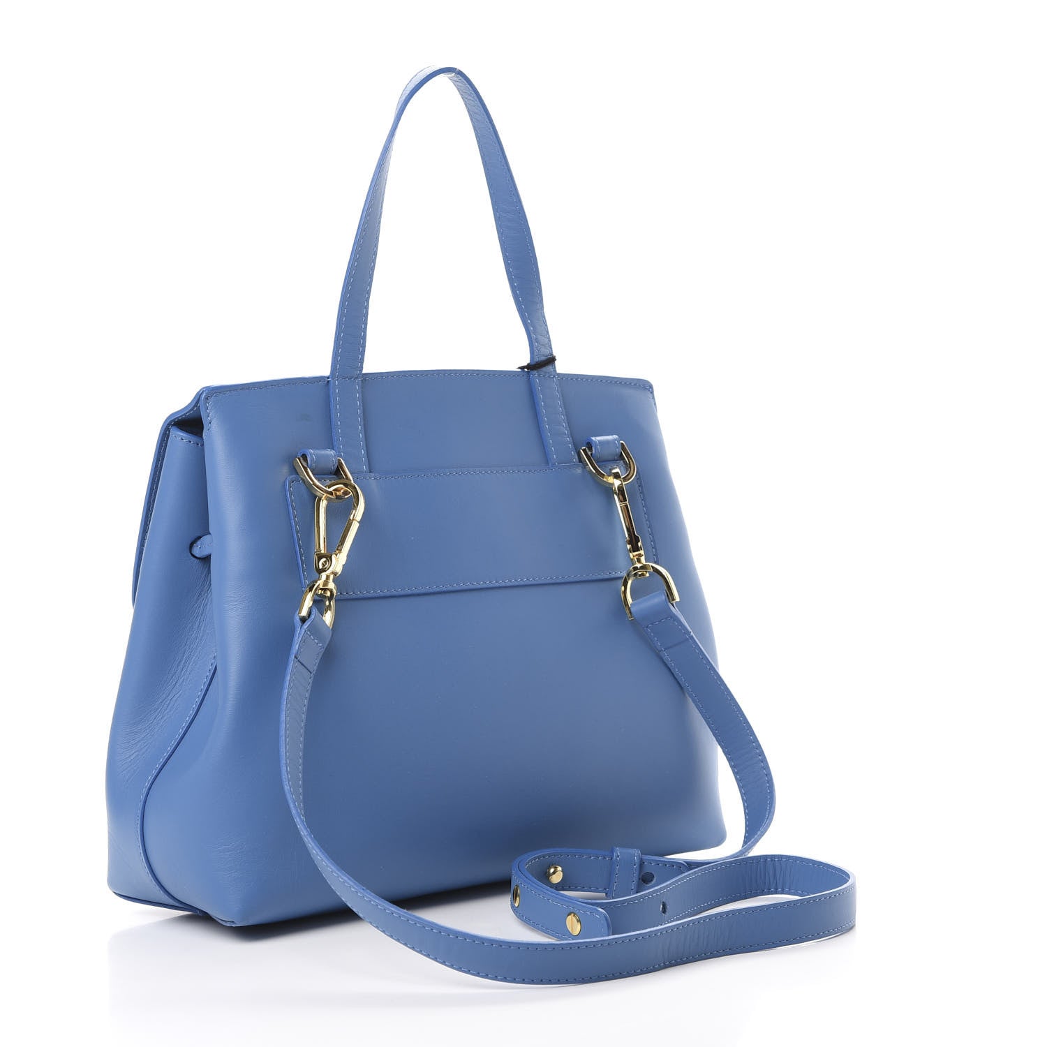 Mansur Gavriel Calfskin Mini Lady Bag Sea Blue 2 of 10