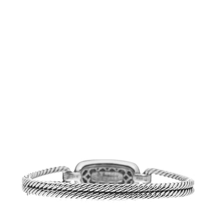 David Yurman Sterling Silver Diamond Elongated Albion Cable Bracelet 2 of 3
