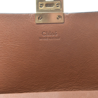 Chloe Calfskin Raffia Drew Chain Shoulder Bag Caramel 6 of 11