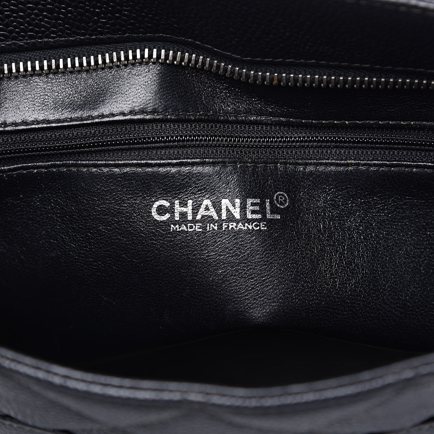 Caviar Quilted Medallion Tote Black