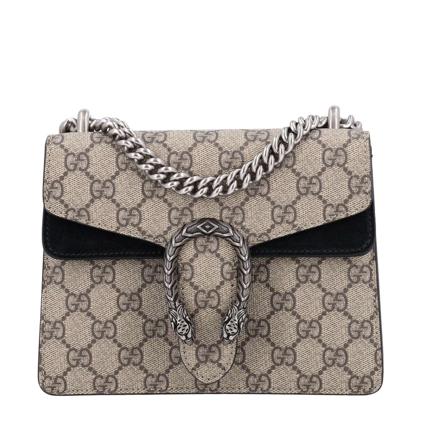 GG Supreme Monogram Mini Dionysus Shoulder Bag Black