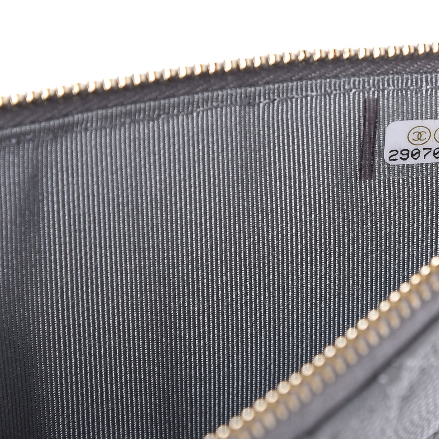 Caviar Quilted Classic iPhone Pouch Grey