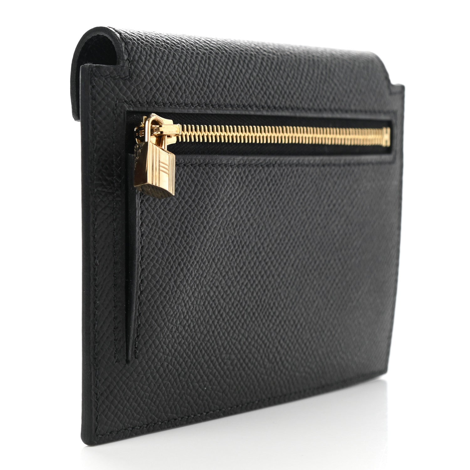 Hermes Epsom Kelly Pocket Compact Wallet Black 3 of 8