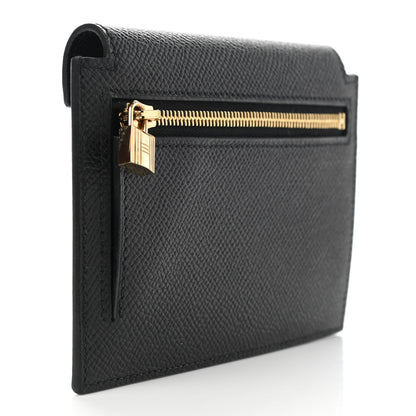 Hermes Epsom Kelly Pocket Compact Wallet Black 3 of 8