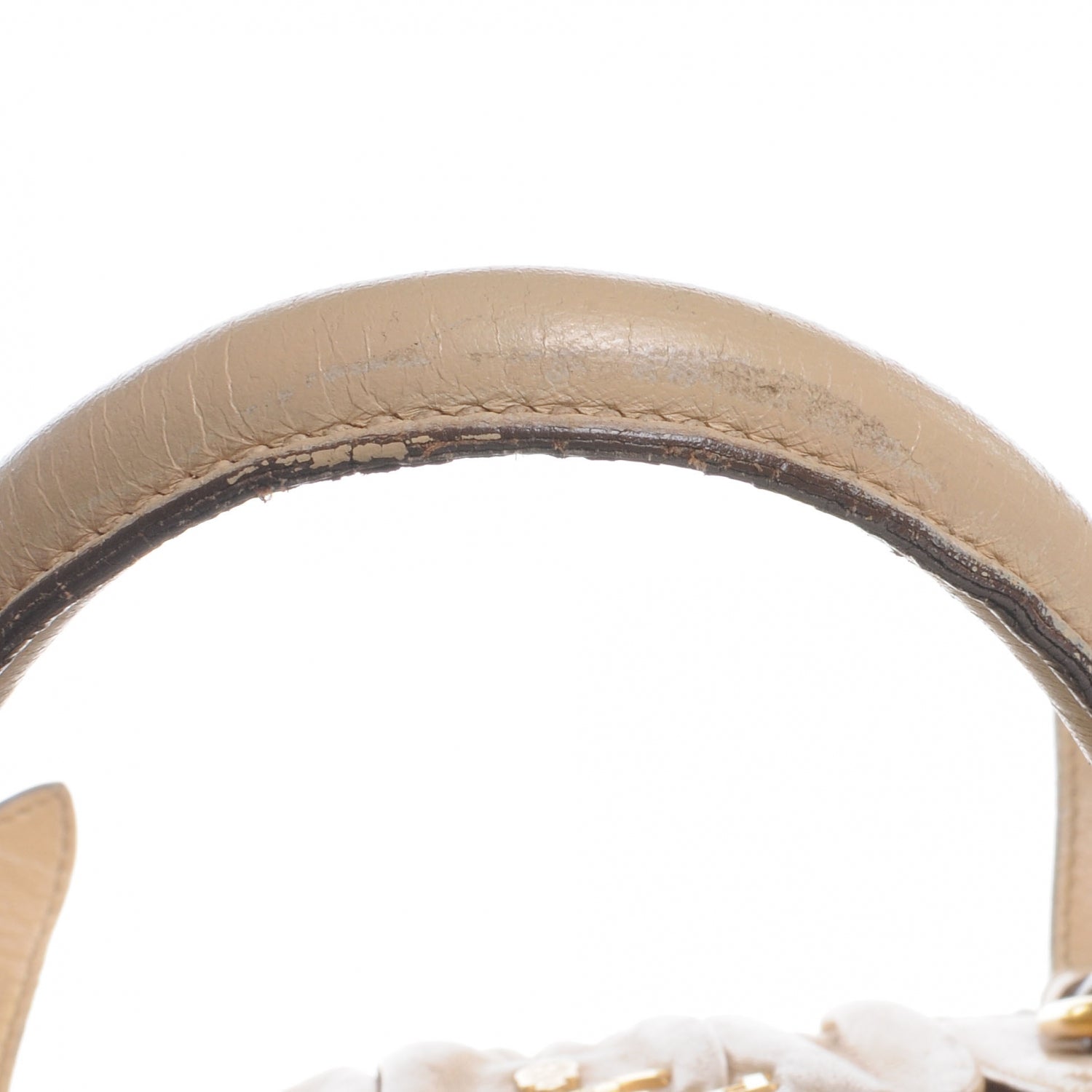 Prada Nappa Leather Gaufre Tote Beige 10 of 10