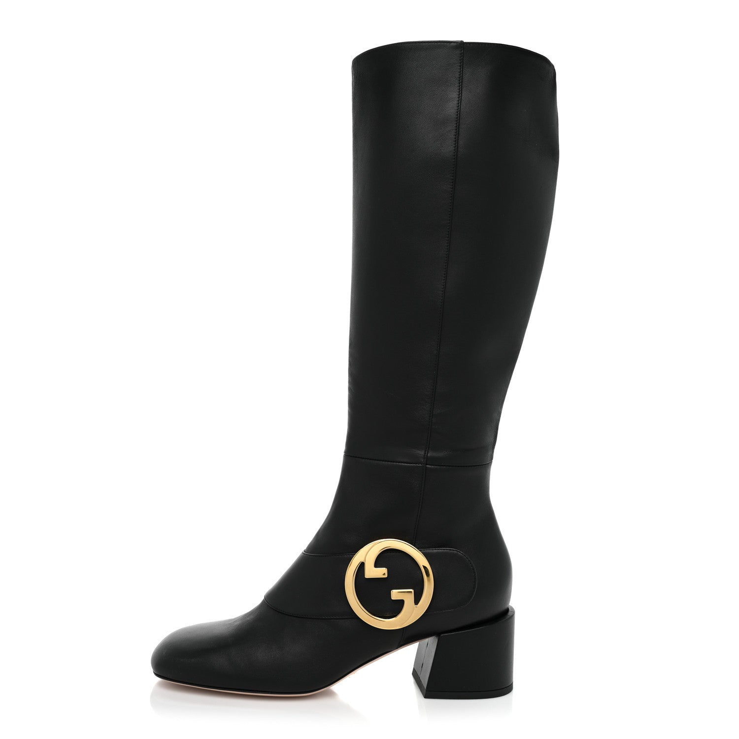 Gucci Nappa GG Blondie 55mm Knee High Boots 39 Black 1 of 9