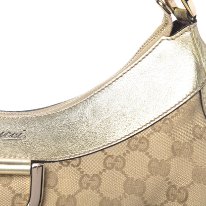 Gucci Monogram Large D Gold Hobo Gold 16 of 17