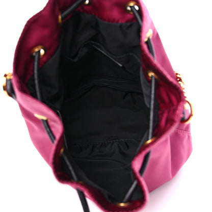 Versace Nylon Medusa Bucket Bag Dahlia Black 5 of 10