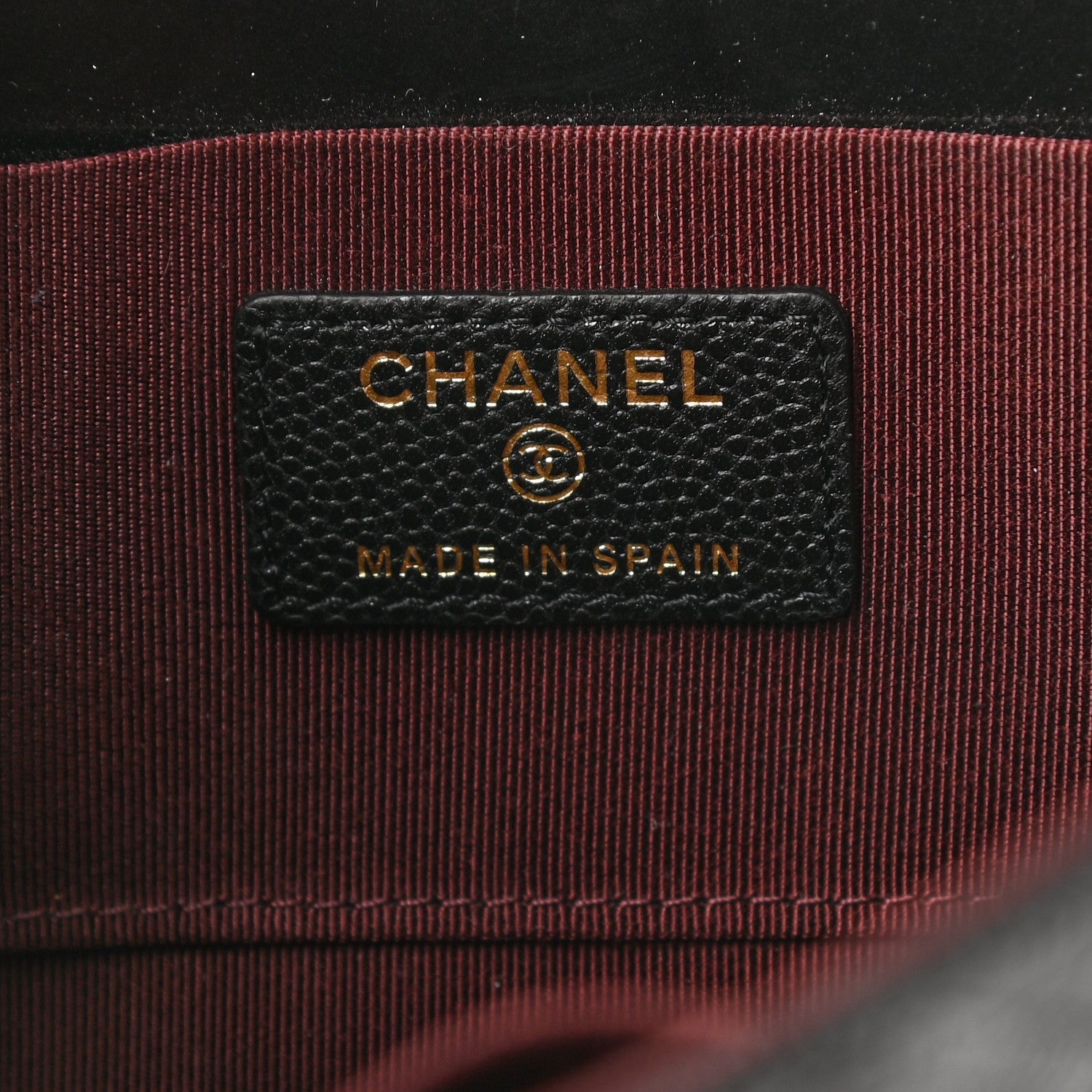 Chanel Caviar Quilted Square Flap Clutch Black 6 of 7