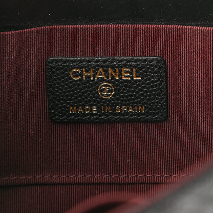 Chanel Caviar Quilted Square Flap Clutch Black 6 of 7