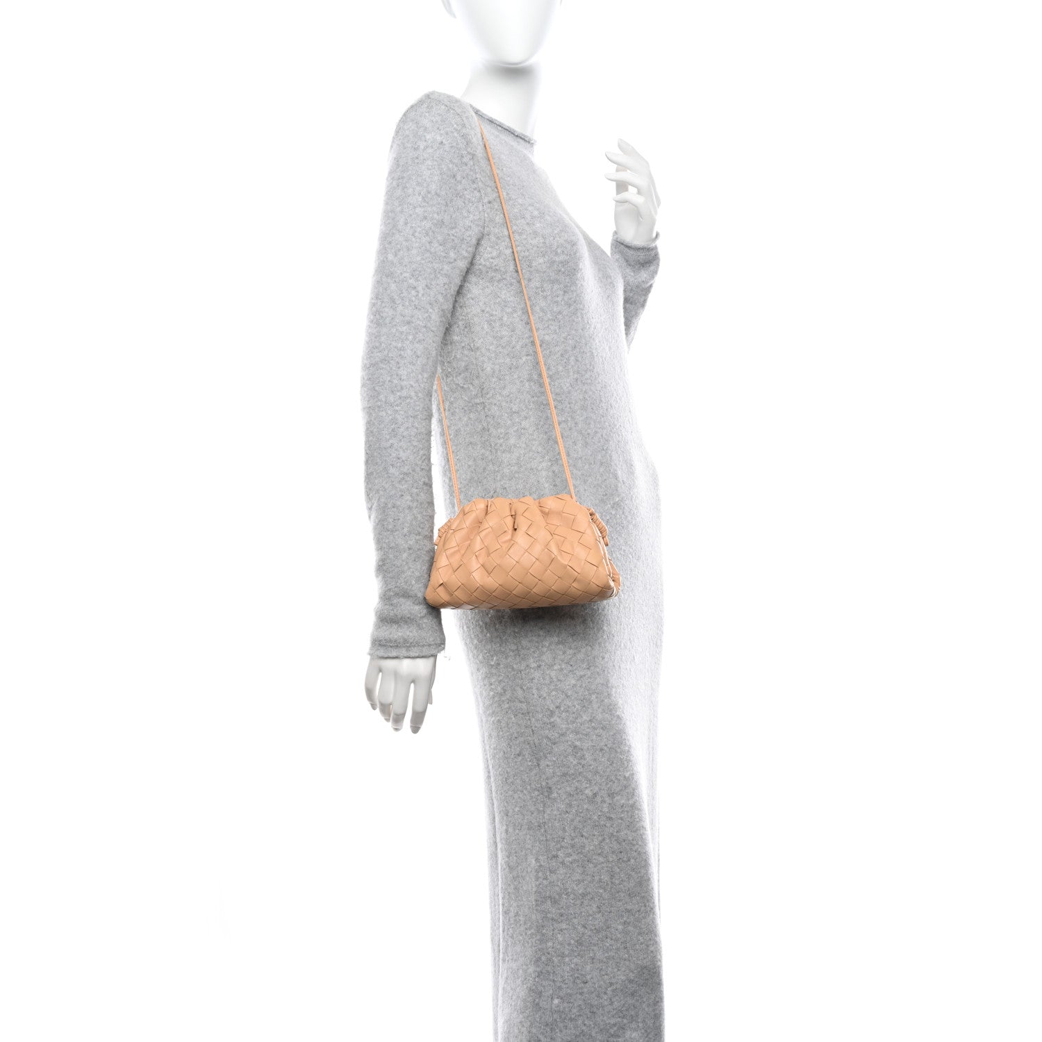 Bottega Veneta Nappa Intrecciato The Mini Pouch Almond 2 of 9