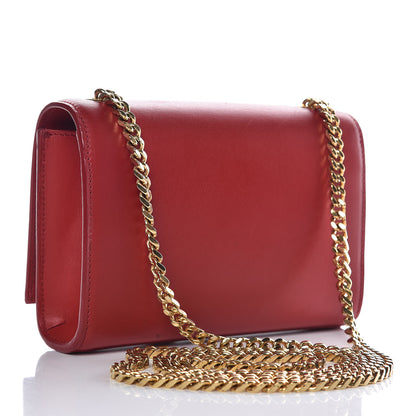 Saint Laurent Calfskin Small Classic Monogram Kate Tassel Satchel Red 3 of 12