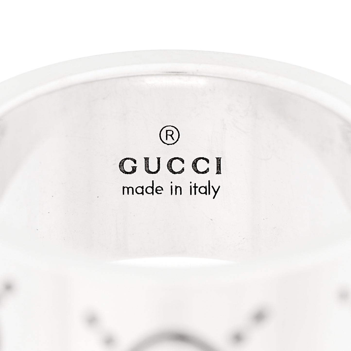 Sterling Silver GucciGhost Hamlet Skull Band Ring 50 5.5