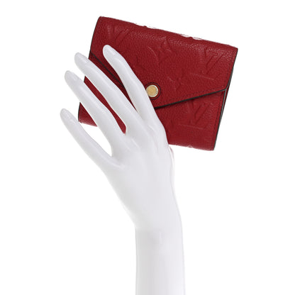 Louis Vuitton Empreinte Victorine Wallet Scarlet 2 of 12