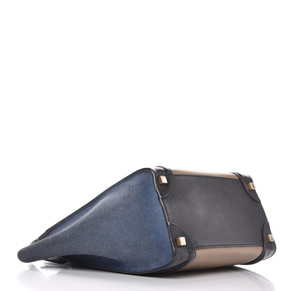Celine Smooth Calfskin Suede Micro Tri-Color Luggage Beige 4 of 13