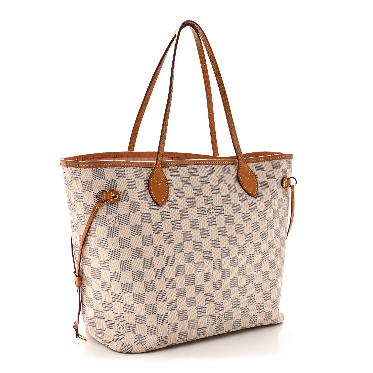 Louis Vuitton Damier Azur Neo Neverfull MM Rose Ballerine 4 of 13