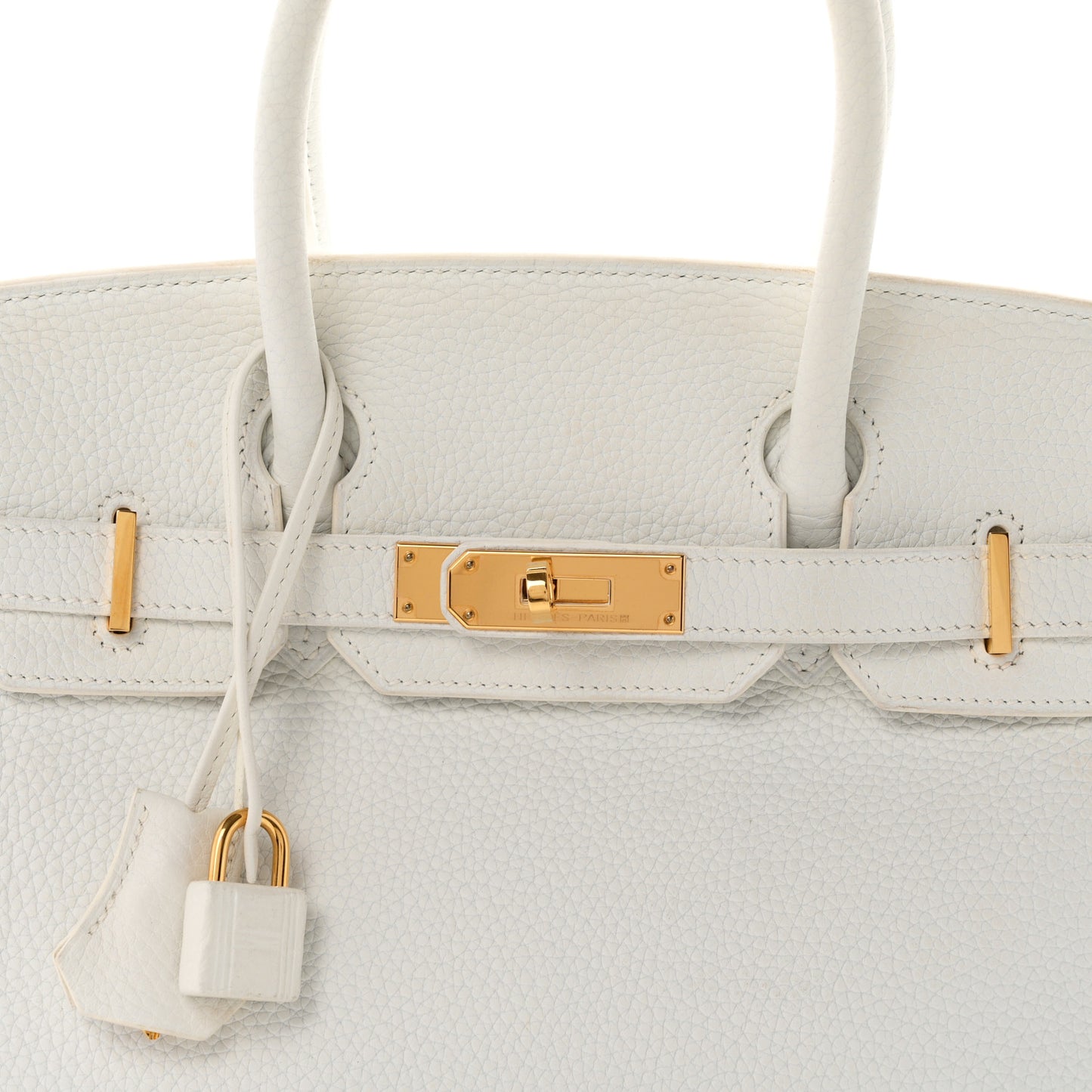 Taurillon Clemence Birkin 30 White