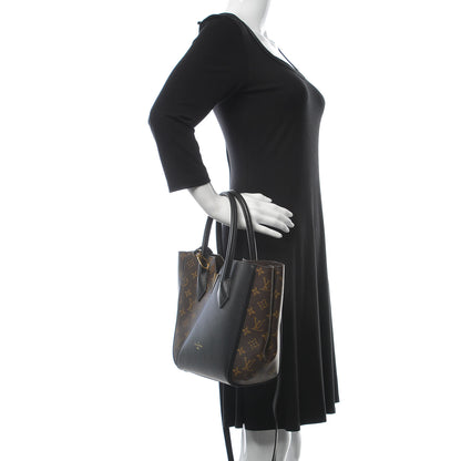Louis Vuitton Calfskin Monogram Kimono Tote PM Black 3 of 12