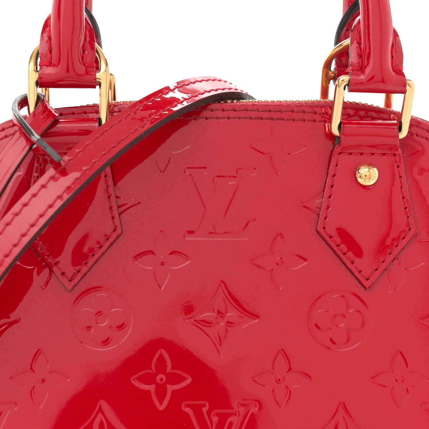 Louis Vuitton Vernis Alma BB Cherry 8 of 13
