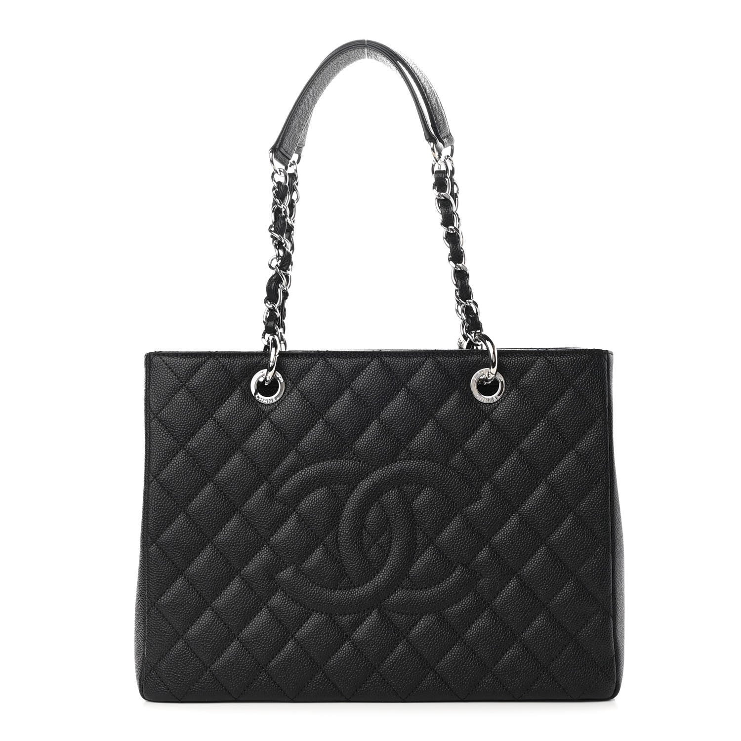 Chanel Caviar Quilted Grand Shopping Tote GST Black 1 of 10