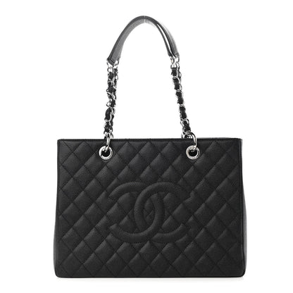 Chanel Caviar Quilted Grand Shopping Tote GST Black 1 of 10