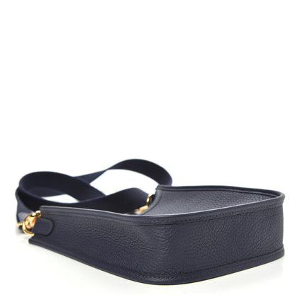 Hermes Taurillon Clemence Evelyne TPM Bleu Nuit 4 of 10
