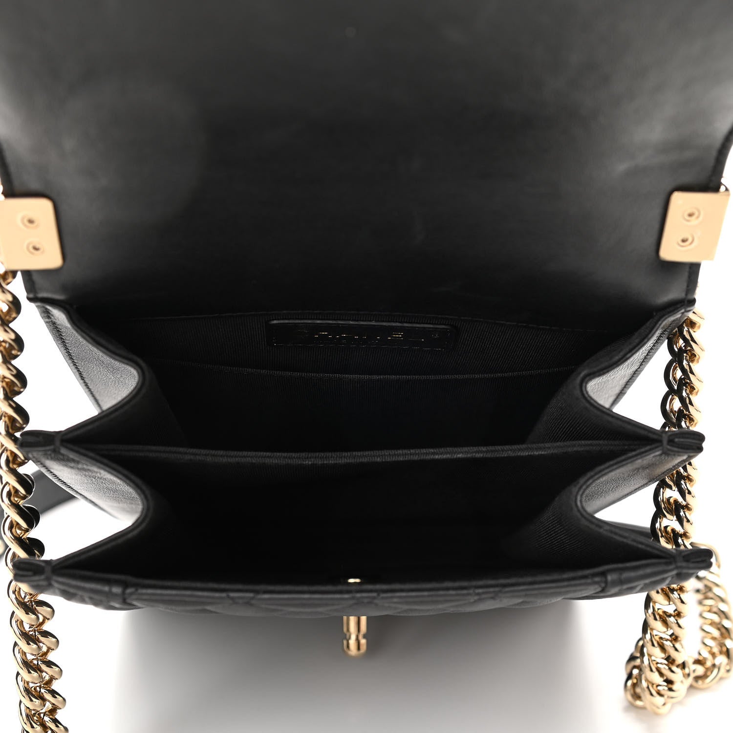 Chanel Calfskin Quilted North South Boy Flap Black 5 of 10