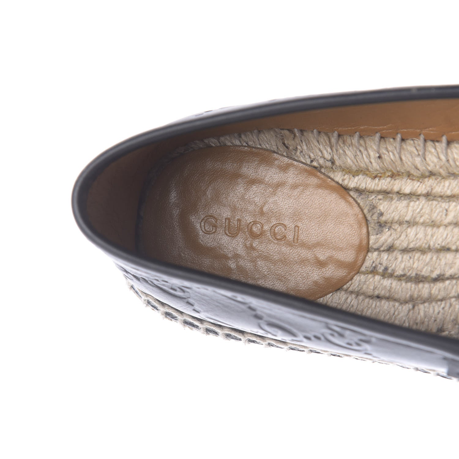 Gucci Guccissima Signature Espadrilles 37 Black 8 of 13