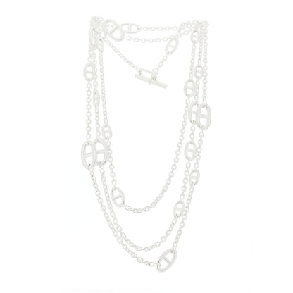 Hermes Sterling Silver Farandole Necklace 160 3 of 5