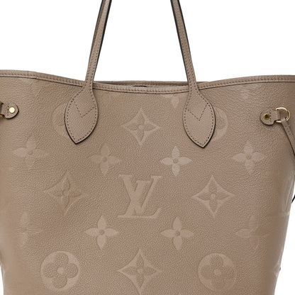Louis Vuitton Empreinte Monogram Giant Neverfull MM Tourterelle 7 of 11