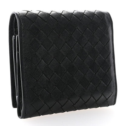 Bottega Veneta Nappa Intrecciato Tri-Fold Wallet Black 3 of 9